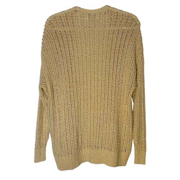 Hollister Women’s XS Tan Oversized Open-Stitch Knit Cardigan Sweater - Picture 9 of 10